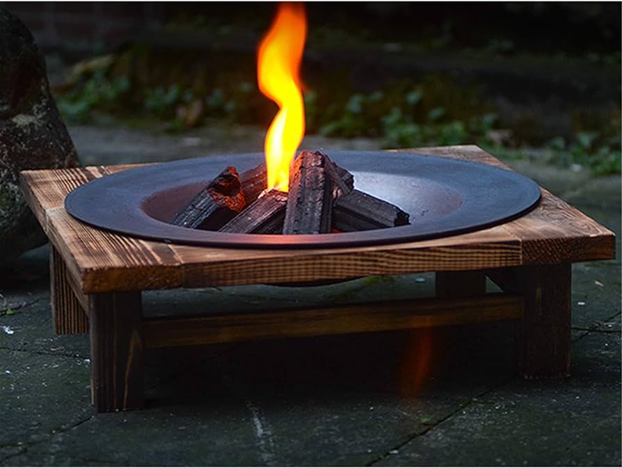 Mounting brackets of Wood Fire Patio Heater