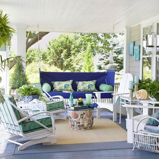 features a palette of blue Accessories