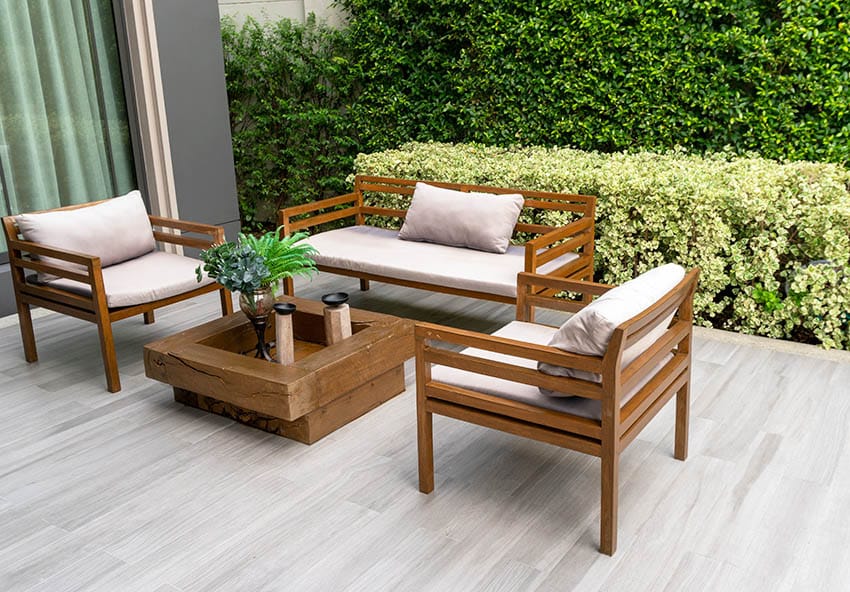wood patio furniture