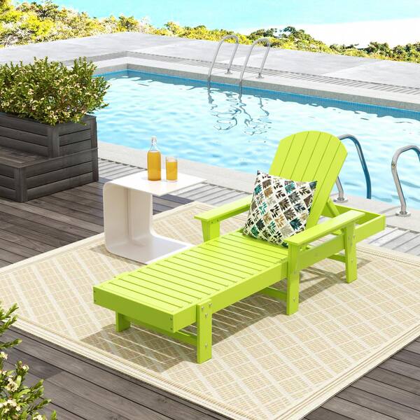 Plastic patio Adjustable Loungers