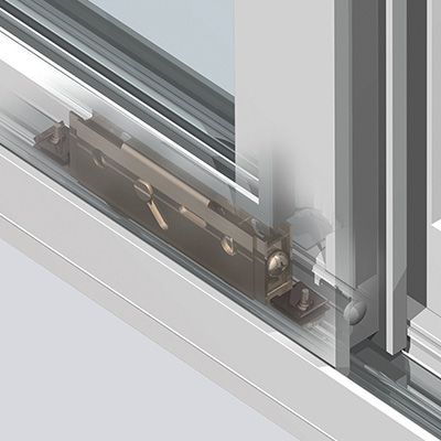 Frame track for patio door