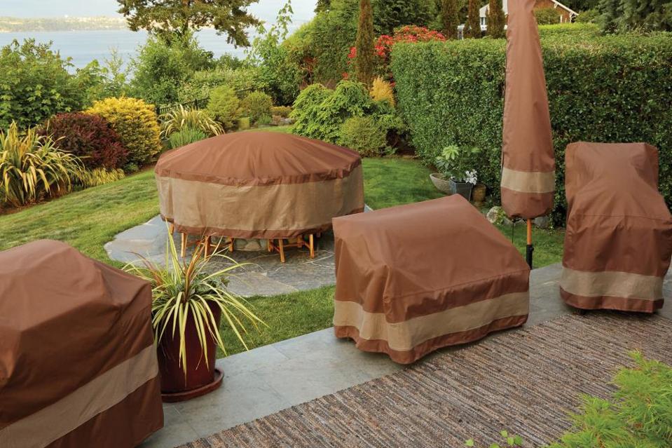 Patio Chairs with Winter Covers