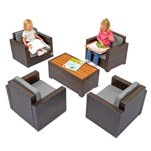 Wicker furniture is versatility  for kids,