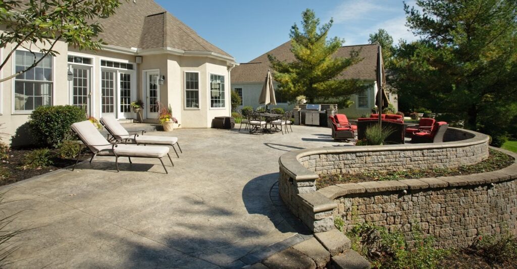 Concrete Cement Patio idea