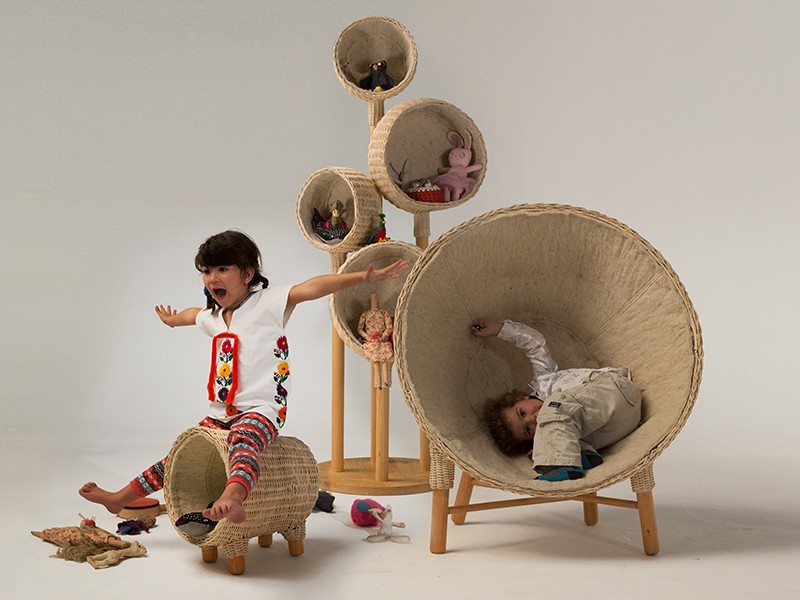 Use wicker furniture for kids appropriately