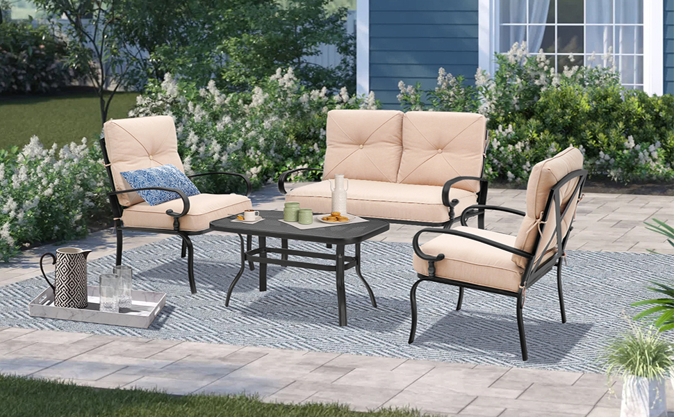 Designer wrought iron patio furniture collections