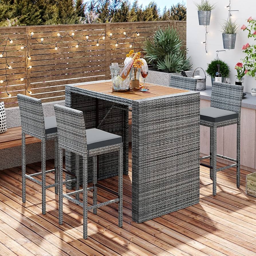 Wicker bar sets