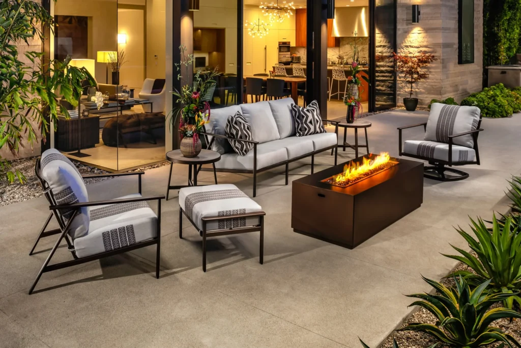 Designer wrought iron patio furniture collections